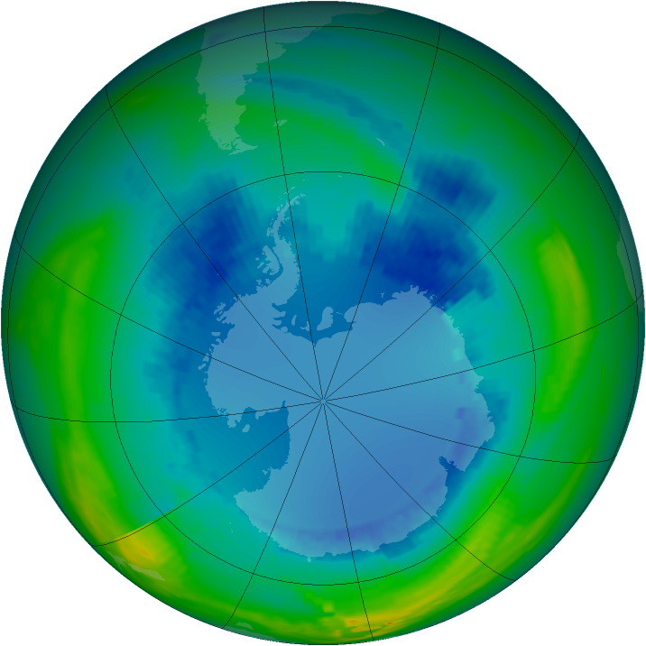 Ozone Map 1991-08-19